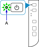 插圖：電源指示燈亮起