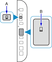 الشكل: اضغط مع الاستمرار على زر الاتصال المباشر بينما يومض رمز الاتصال المباشر