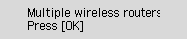 Ecranul Eroare: S-au detectat mai multe rutere wireless