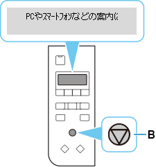 図：ストップボタンを押す