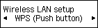 Layar Pngstn LAN nirkabel: Pilih WPS (Tombol tekan)