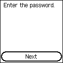 Schermata Immettere la password