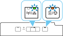 Obrázok: Kontrolka Káblová sieť LAN svieti