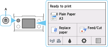 figura: Pressione o botão INÍCIO.