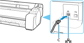 рисунок: подключение Ethernet-кабеля