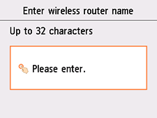 شاشة Enter wireless router name