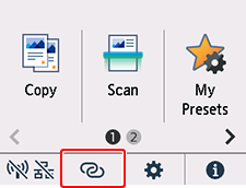 Màn hình TRANG CHỦ: Chọn Kết nối không dây