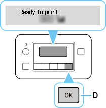 figur: Hvis skærmbilledet HJEM ikke vises, skal du trykke på knappen OK