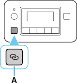 figure : Appuyez sur le bouton Connexion sans fil et maintenez-le enfoncé