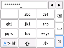 شاشة Enter password