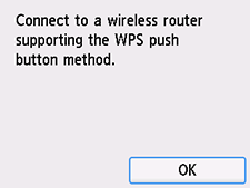 Zaslon WPS (način pritiska na gumb): odaberite U redu