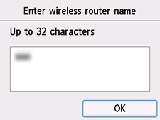 Schermata di conferma del nome del router wireless