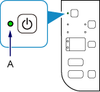 図：電源ランプが点灯