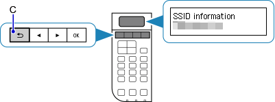 SSID teabe ekraan