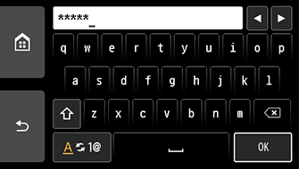 Schermata Immettere password