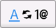 Switch between "lower case letters of the alphabet" and "numbers and symbols"