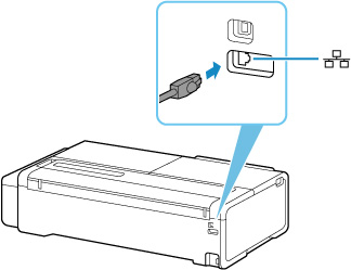 figure: Connecting ethernet cable