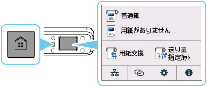 図：ホームボタンを押す