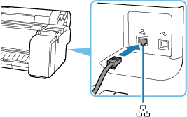 figure: Connecting ethernet cable