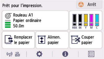 figure&nbsp;: Appuyez sur le bouton ACCUEIL