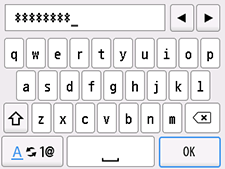 セキュリティ設定画面