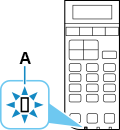 插圖：電源指示燈亮起或閃爍