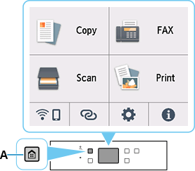 A KEZDŐLAP képernyő