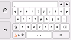 Skærmbillede til indtastning af navn på trådløs router
