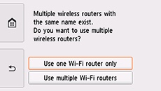 Kablosuz yönlendiricisi seçme ekranı: Yln bir Wi-Fi yönlndr kuln öğesini seçin