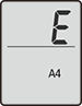 Экран LED: значения «E», «3» и «1» появляются в указанном порядке