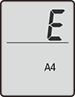 Экран LED: значения «E», «3» и «2» появляются в указанном порядке
