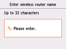 Schermata Imm. nome del router wireless