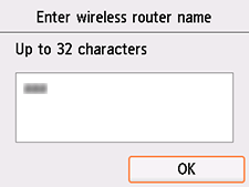 Schermata di conferma del nome del router wireless