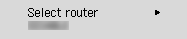 Bildschirm „Router auswählen”