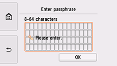 Ecran de introducere a parolei compuse