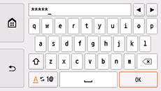 Màn hình Nhập khóa WEP