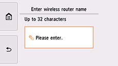 Ecranul de introducere a numelui ruterului wireless
