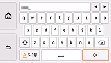 หน้าจอการป้อนชื่อเราเตอร์แบบไร้สาย