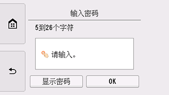 “输入密码”屏幕