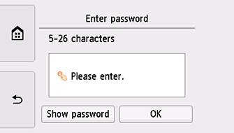 Экран «Введите пароль»
