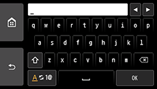 Ecran de saisie de la clé réseau