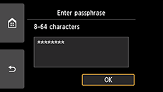 Skærm til bekræftelse af passphrase