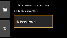 Pantalla de introducción del nombre del router inalámbrico