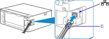 gambar: Menghubungkan kabel Ethernet