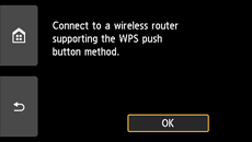 Ekran WPS: łączenie z routerem bezprzewodowym, który obsługuje mechanizm WPS