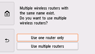 شاشة Select wireless router: تحديد Use one router only