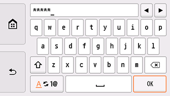 Schermata Immettere password