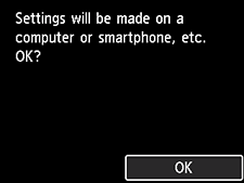 Schermata Connessione w.less facile: Selezionare OK