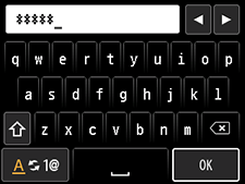 WEPキー入力画面