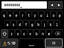 ネットワークキー入力画面